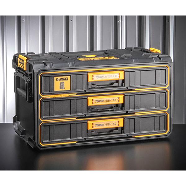 DEWALT タフシステム2.0 3段引き出しチェスト DWST08330-1 楽天市場】DEWALT デウォルト タフシステム2.0 3段引き出しチェスト