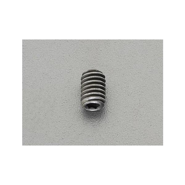 エスコ（ESCO） M 3x 4mm六角穴付止メネジ(ステンレス/黒色/4本