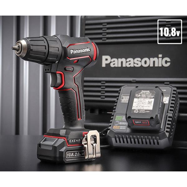 Panasonic（パナソニック） 充電 ドリルドライバー チャックタイプ 赤
