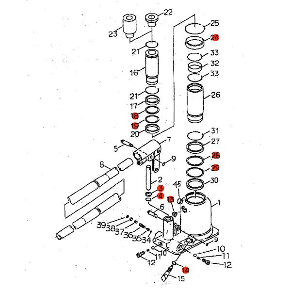 [メーカー直送品] マサダ HFD-10F-2用パーツ 【 パッキンセット 】