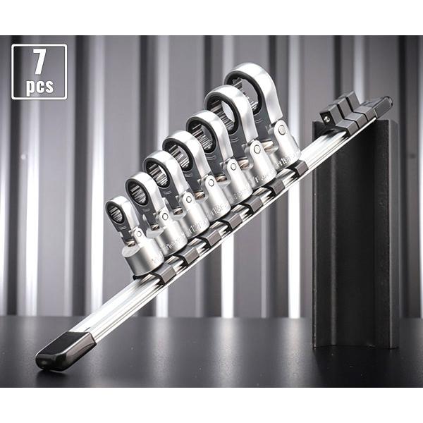 TONE（トネ） フレックスラチェットめがねソケットセット(ホルダー付