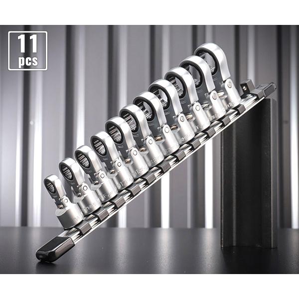 TONE（トネ） フレックスラチェットめがねソケットセット(ホルダー付