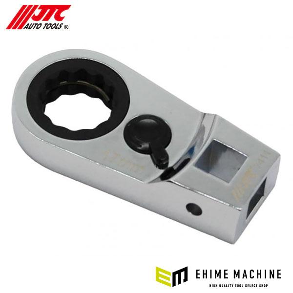 いつものハンドルが、“薄型ラチェット”に早変わり。JTC JTC7411 ラチェットヘッドアダプターは、9.5sq差込角のラチェット機構を追加できるコンパクトなヘッドアダプターです。72枚ギアによる細かな送りと、左右切り替えレバー付きで、限...