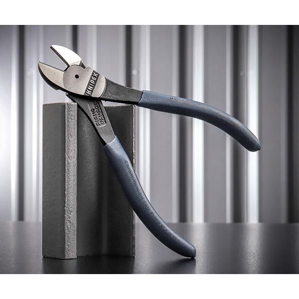 KNIPEX 限定品 7401-160B01 強力型斜ニッパー スティールブルー
