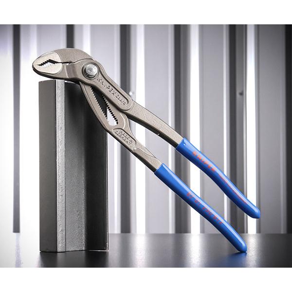 [26SS限定品] 日本正規品 クニペックス シグナルブルー コブラ ウォーターポンププライヤー 250mm 限定カラー (8701-250B12) KNIPEX