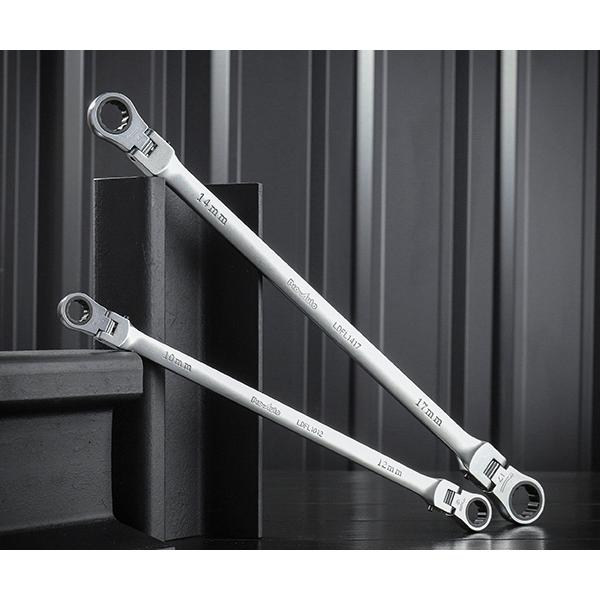 Pro-Auto LDFL-2S 超ロングダブルフレックスロックギアレンチ 2本組