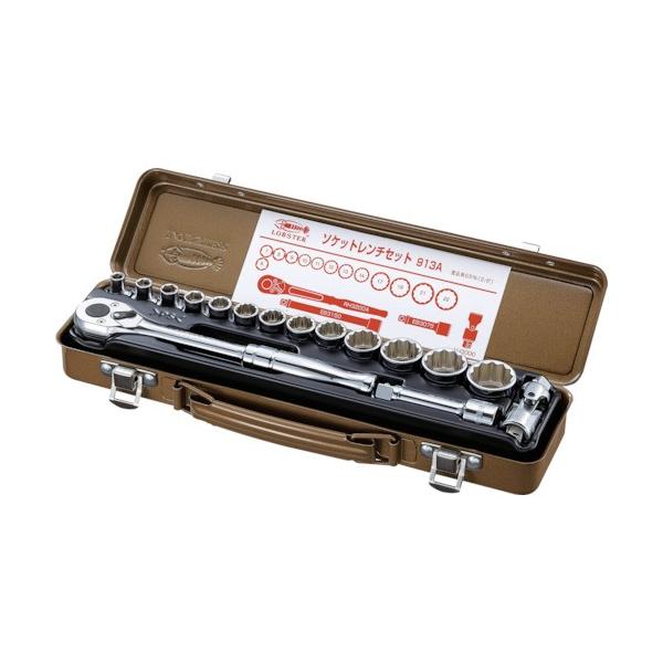 uebNX 913A 9.5sq. \Pbg`Zbg 6p Gr LOBSTER p 9.5mm 3/8 uX^[