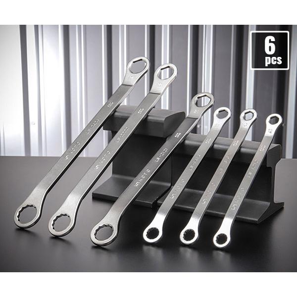 KOTO 6角x12角 極薄めがねレンチセット LW-6100 なめにくい六角と早