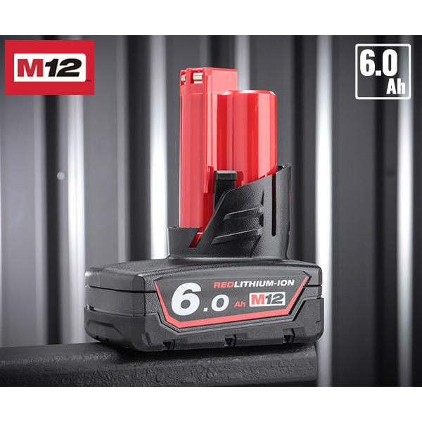 メーカー在庫限り品 ミルウォーキー M12専用6.0Ahバッテリー M12 B6 JP Milwaukee 12V M12