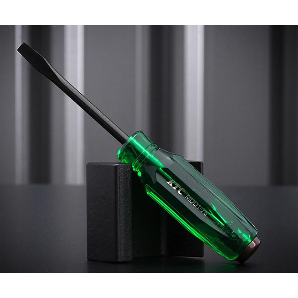 KTCの樹脂柄ドライバーマイナス貫通タイプです。従来からあるスタンダードタイプの樹脂柄ドライバ。先端マグネット付きで、機能性も抜群です。■型式：MDD1-75■メーカー：KTC（京都機械工具株式会社）■全長：160mm■重量：75g