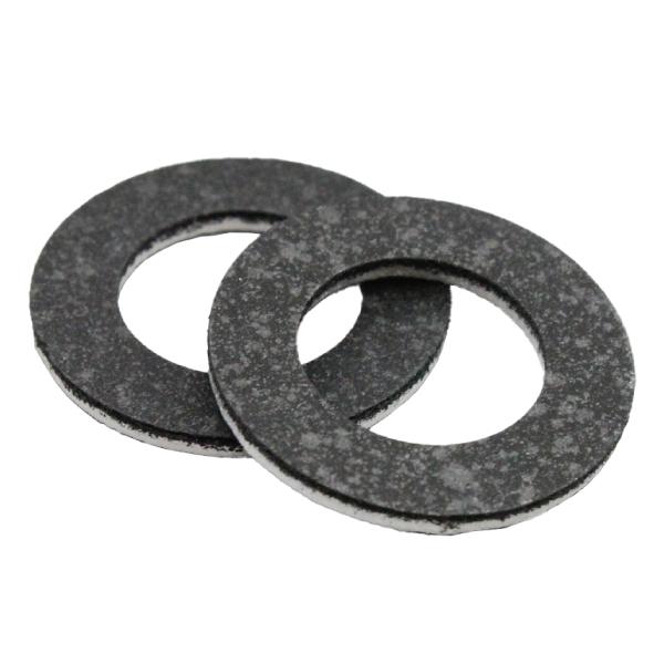 マルチドレンガスケットセット MDG-SET に入っている補充用ガスケットです。 高品質素材を採用。 アルミ・銅・ノンアスベストの従来品に比べ、金属板の両面にアスベストフリーコンパウンドがコーティングされているため、耐圧・耐シールド性・トル...