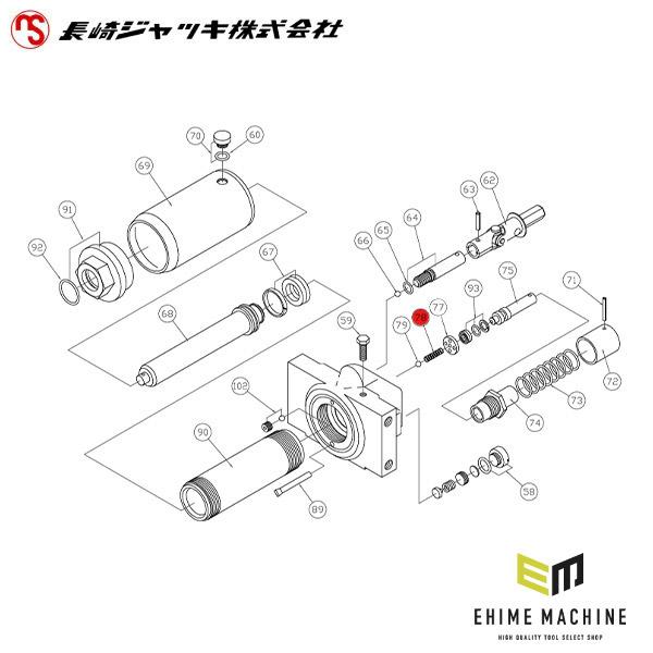 メーカー直送品のため ※商品代引き不可 ※日時指定不可 ※買い合わせ不可  ご選択の場合→キャンセル処理となります （キャンペーンポイント・クーポン等への保証不可）  長崎ジャッキ ポータブルジャッキ 1.25ton NSG-1.25DX用...