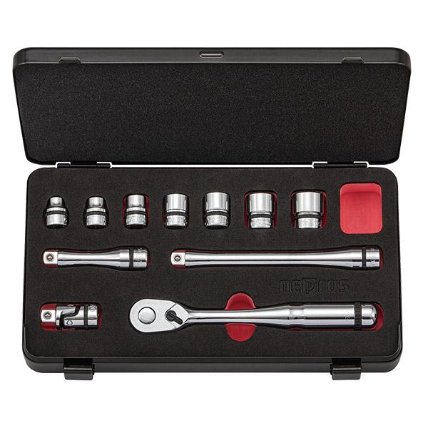 nepros NEPROS 9.5sq. ソケットレンチセット インチサイズ [11点