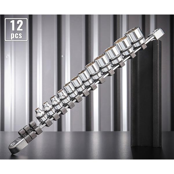 NEPROS NTB312XA 9.5sq.六角・十二角混合ソケットセット12コ組