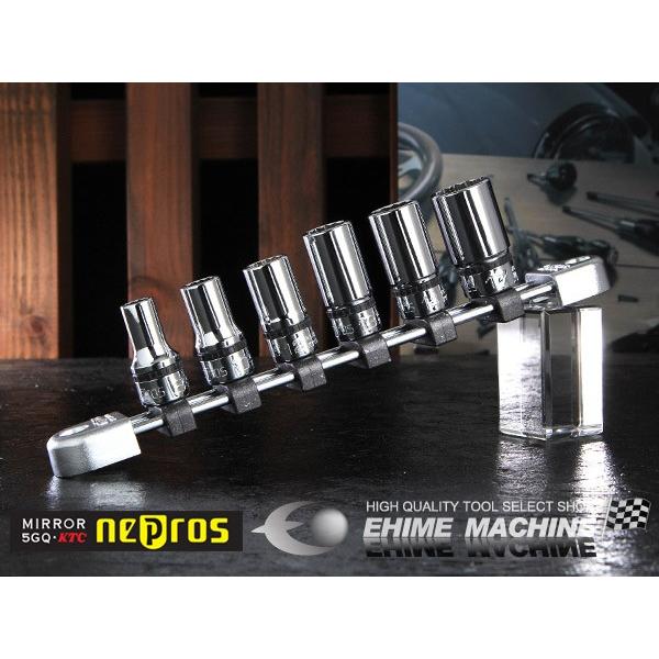 NEPROS NTB3M06WA 9.5sq.十二角セミディープソケットセット6コ組 