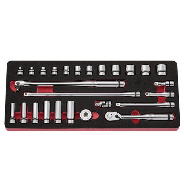 【新品】ソワーニュ　3点セット SEEDNEW シーズニュー 9.5sq. ツールセット 59点（レッド） S-59313