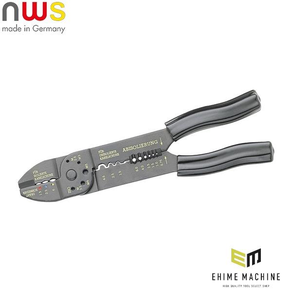 日本正規品 NWS クリンピングプライヤー 全長235mm 圧着 (149N-62-235-SB) エヌダブリューエス