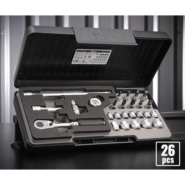 Ko-ken（コーケン） Z-EAL 6.3sq.ソケットセット26ヶ組 1/4(6.35mm