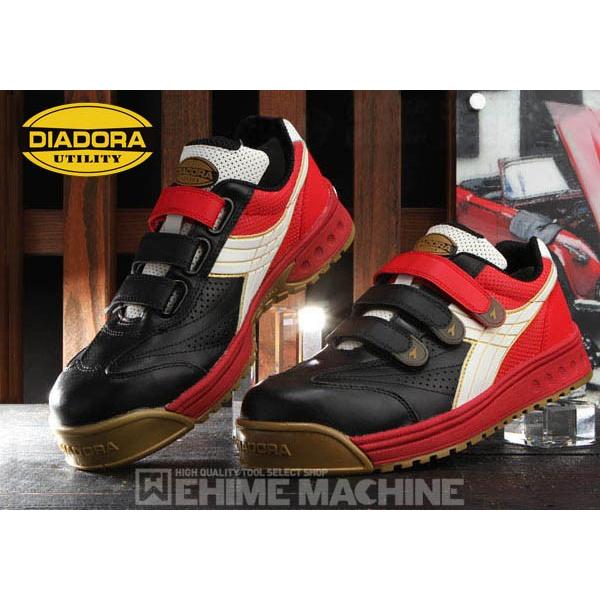 Diadora ディアドラ 安全靴 Robin ロビン スニーカー安全靴 ブラック ホワイト レッド Rb 213 Ehime Machine 通販 Paypayモール
