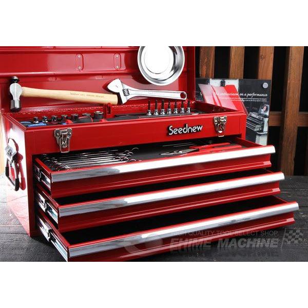 SEEDNEW シーズニュー 9.5sq. ツールセット 59点（レッド） S-59313