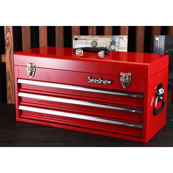 SEEDNEW シーズニュー 3段引出しツールケース（レッド） S-A303 : s 