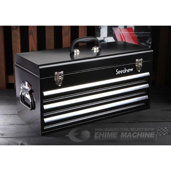 Seednew シーズニュー 工具 ケース 引出し ブラック 黒 SEEDNEW シーズニュー 2段引出しツールケース（ブラック） S-A302BL