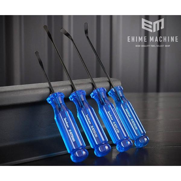 リングの取りはずし及びＯリングやシールの抜き取り、自動車内装パーツの脱着などに使用できます。■型式：S-RTM4■メーカー：SEEDNEW※先端の形状は、なめらかな仕上げに加工しておりますが、対象となる部品や部品が取り付けてある本体などにキ...