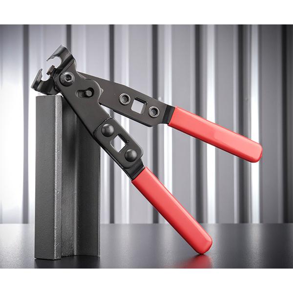 1/2DRのハンドルで延長してカシメることが可能。トルクレンチを使用して、ステンレスバンドの締め付けトルクの調整が可能。CVブーツのカシメに。【仕様】差込角(mm)：12.7全長(mm)：240全幅(mm)：46全高(mm)：29.4口開き...