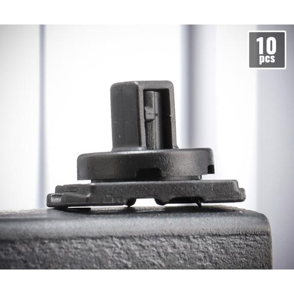 スピンロックソケットホルダーシリーズ用のクリップ。レールは各サイズ共通なのでお好みにカスタマイズ可能。対応ソケットホルダー：68256、68257、68261、68262、68266、68267。【仕様】差込角（SQ）：1/4材質：PAクリ...