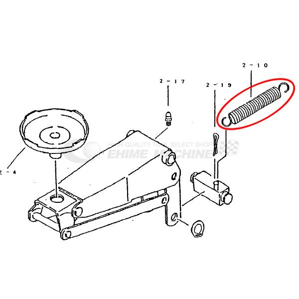部品 代引き不可 マサダ ガレージジャッキsj s 3用パーツ リターンスプリング Sj s 2 10 Ehime Machine 通販 Paypayモール