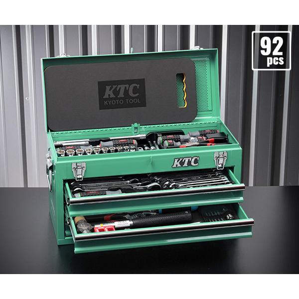 専用まとめ KTC SK39224XTGEM 9.5sq. 92点工具セット ターコイズグリーン