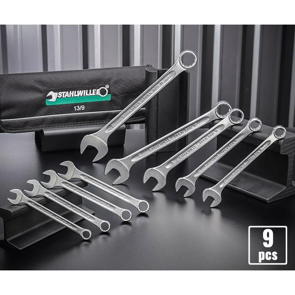 STAHLWILLE（スタビレー） 日本正規品 9本組 片目片口スパナセット I型