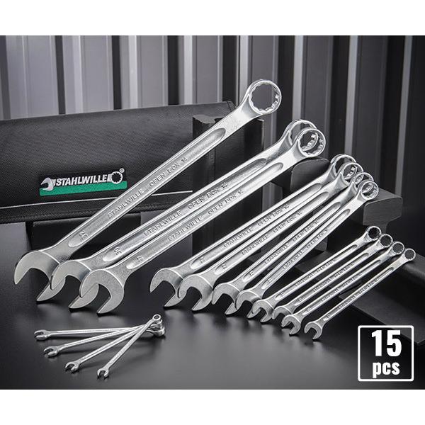 STAHLWILLE 日本正規品 スタビレー 片目片口スパナセット(ロング STAHLWILLE 日本正規品 スタビレー 片目片口スパナセット(ロング