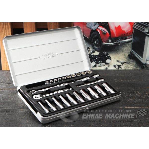 テンセイ 2本セット KTC KTC 6.3sq. ソケットレンチセット 25点 TB2X20 : エヒメマシン