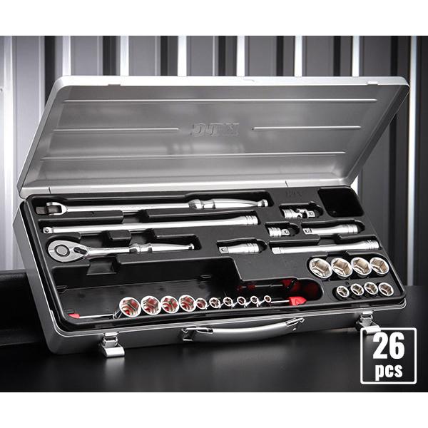 KTC 京都機械工具 9．5sq．ソケットレンチセット［26点］ TB318-