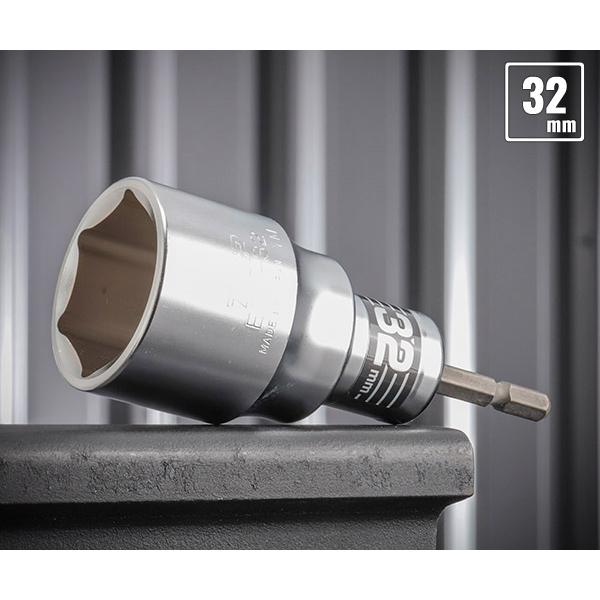 TOP（トップ） 電動ドリル用強軸ソケット 32mm 40V対応 ETS-32 トップ