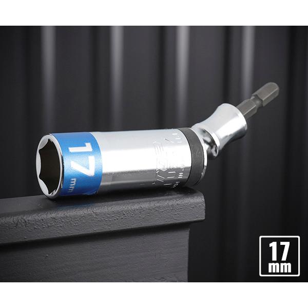 TOP 電動ドリル用ユニバーサルソケット 17mm EUS-17 トップ工業