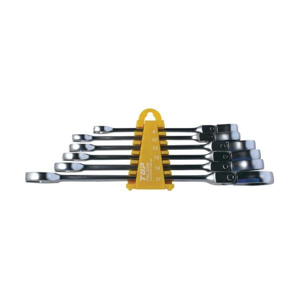 スポーツ TOP FRC-6000 TOP 6丁組首振りラチェットコンビセット FRC-6000 トップ工業
