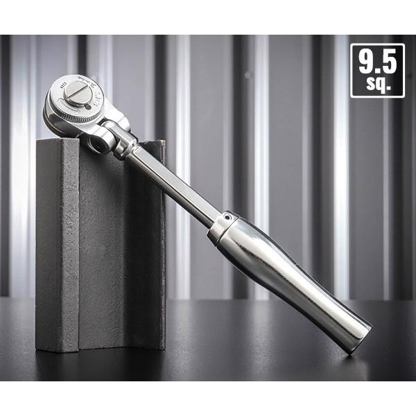 TOP 首振り伸縮ラチェットハンドル 差込角9.5mm (SR-3)(4975180552808