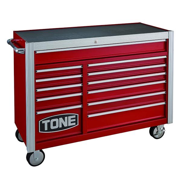 TONE [メーカー直送品] スチール製ワゴン(キャビネットタイプ