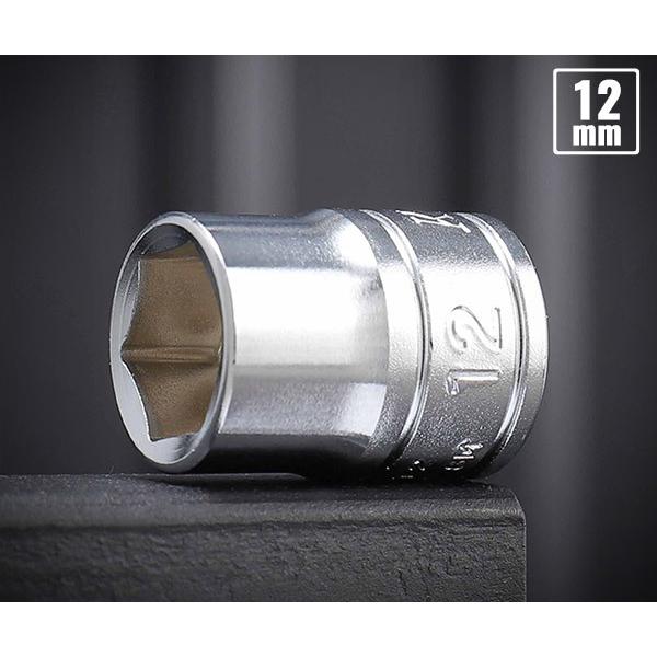 KTC ソケット 差込角9.5mm(9.5sq.)(3/8) サイズ12mm 六角 (B3-12) 京都機械工具