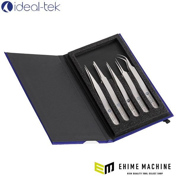 IDEAL-TEK 日本正規品 アイデアルテック チタン製高精度ピンセット 5本 
