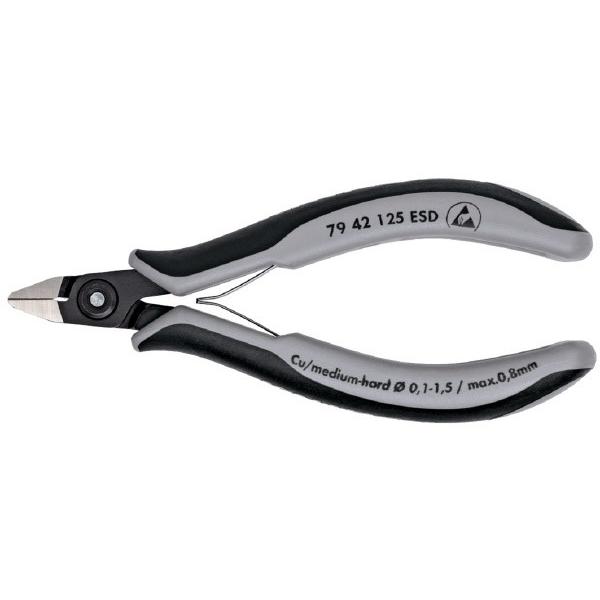 KNIPEX 7942-125ESD エレクトロニクスニッパー (SB KNIPEX 7942-125ESD エレクトロニクスニッパー (SB