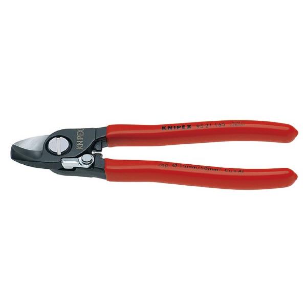 日本正規品 クニペックス ケーブルカッター(バネ付)(SB) (9521-165SB)(4003773070122) KNIPEX