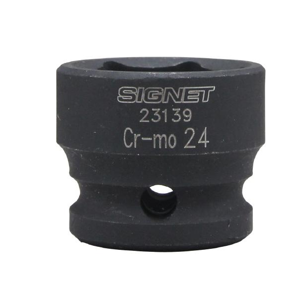 シグネット 1/2DR インパクト用ショートソケット 24mm (23139) SIGNET