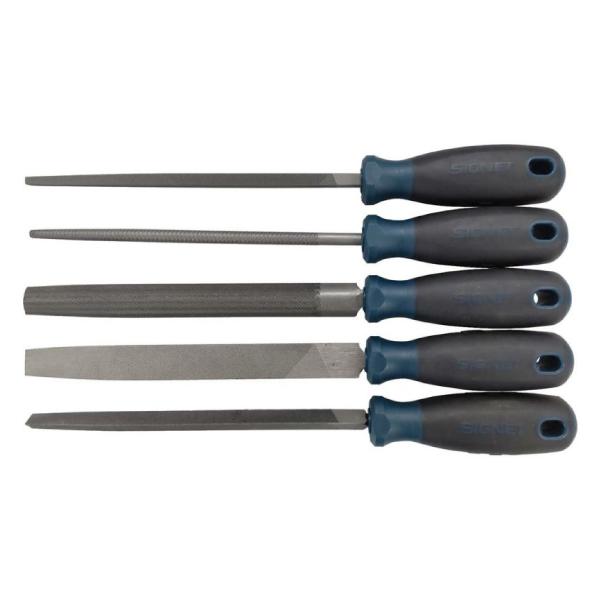 SIGNET（シグネット） 5PC 鉄工ヤスリセット(鉄用) 200mm (46170