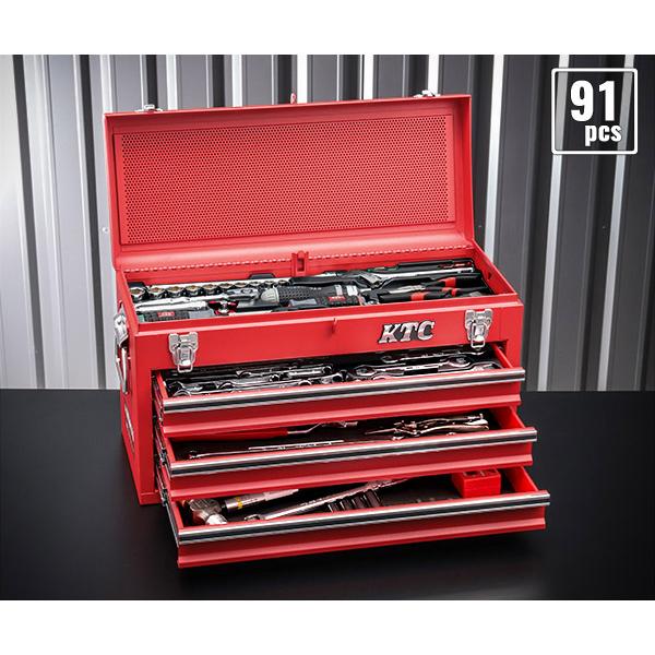 超新作】 EHIME MACHINE 2号店KTC SK39120XMREM 9.5sq. 91点工具セット