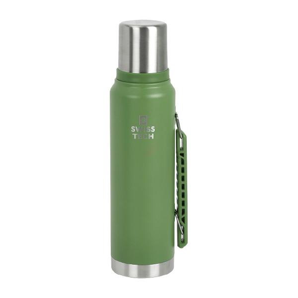 スイステック ST076008 魔法瓶 緑色 1200ml 18-8ステンレス製 SWISS TECH