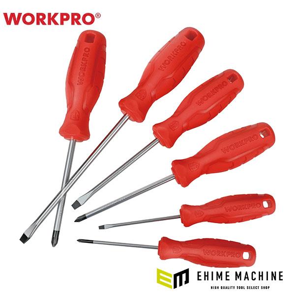 ワークプロ ドライバーセット 6本組 ＋ − (WP200501)(6914280003726) WORKPRO