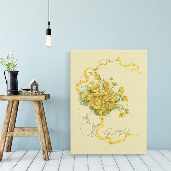 インテリアパネル 3点 アートパネル 春 ビタミンカラー ehina_ca-ranunculus-grateful